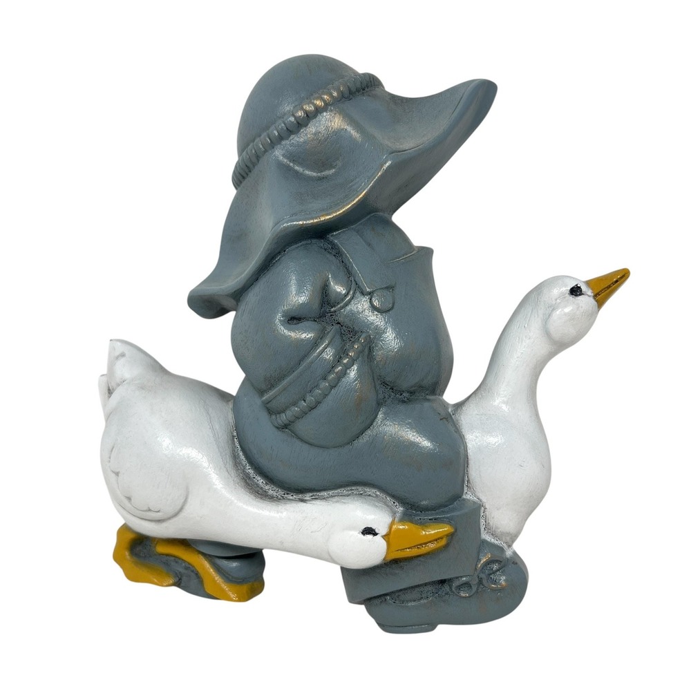 Vintage‎ Burwood Country Boy With Geese Wall Plaque Made in USA Hard Plastic